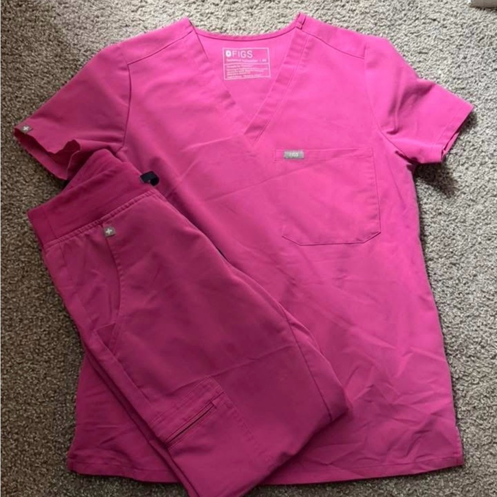 Figs Bright Pink set. Electric orchid